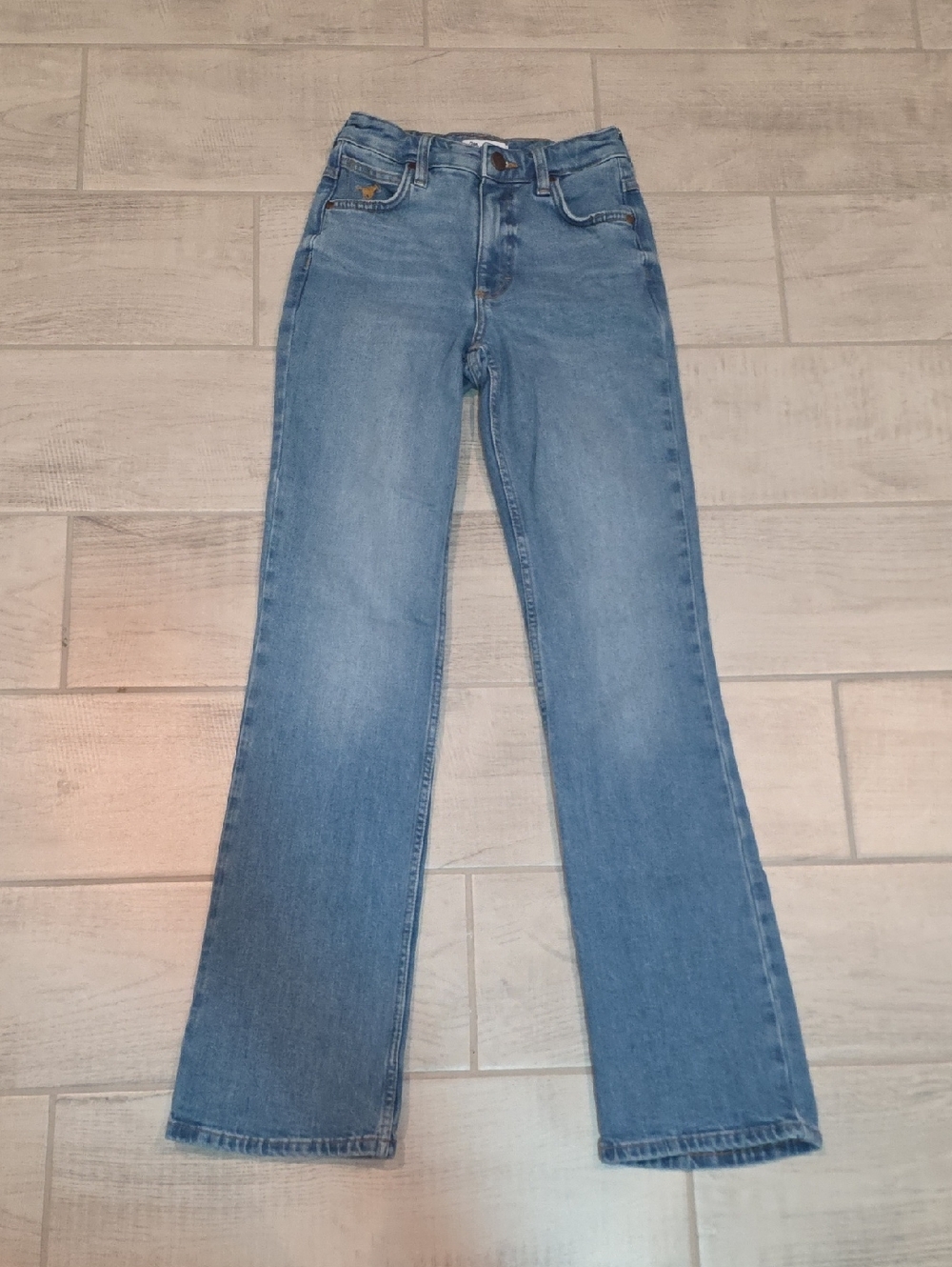 Wrangler Riding Jean Rodeo Women's Size 24x34 Light Wash Stretch
